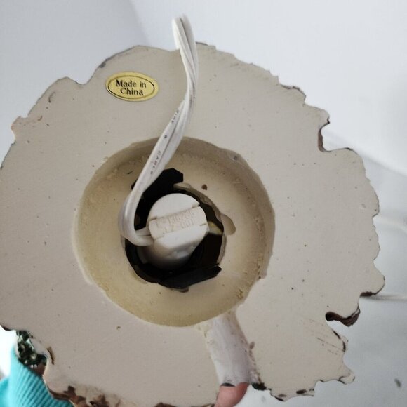 Vintage 90s Lighted Tree House Happy Easter Figurine Spring Decor Display - Picture 7 of 8